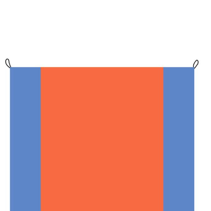 Sun Shade Sail UV Resistant Canopy For Swimming Pools Blue Orange
