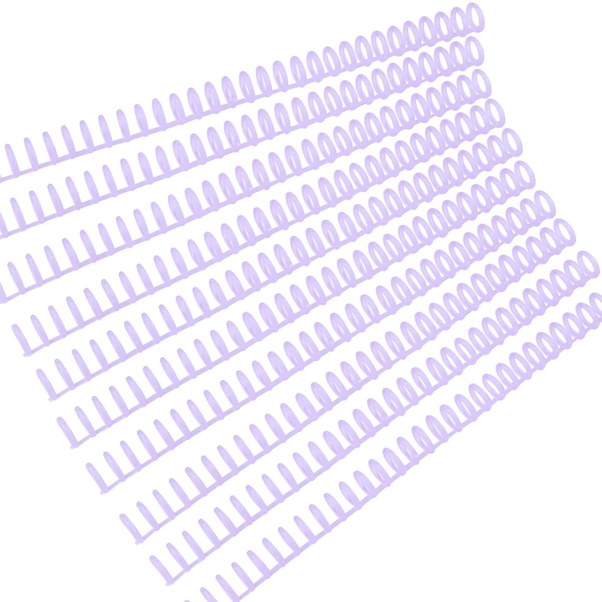 KW-trio 10pcs Plastic 30-Hole Loose Leaf Binders Ring Binding Spines Combs 85 Sheets Capacity for DIY Paper Notebook Album Office School Supplies