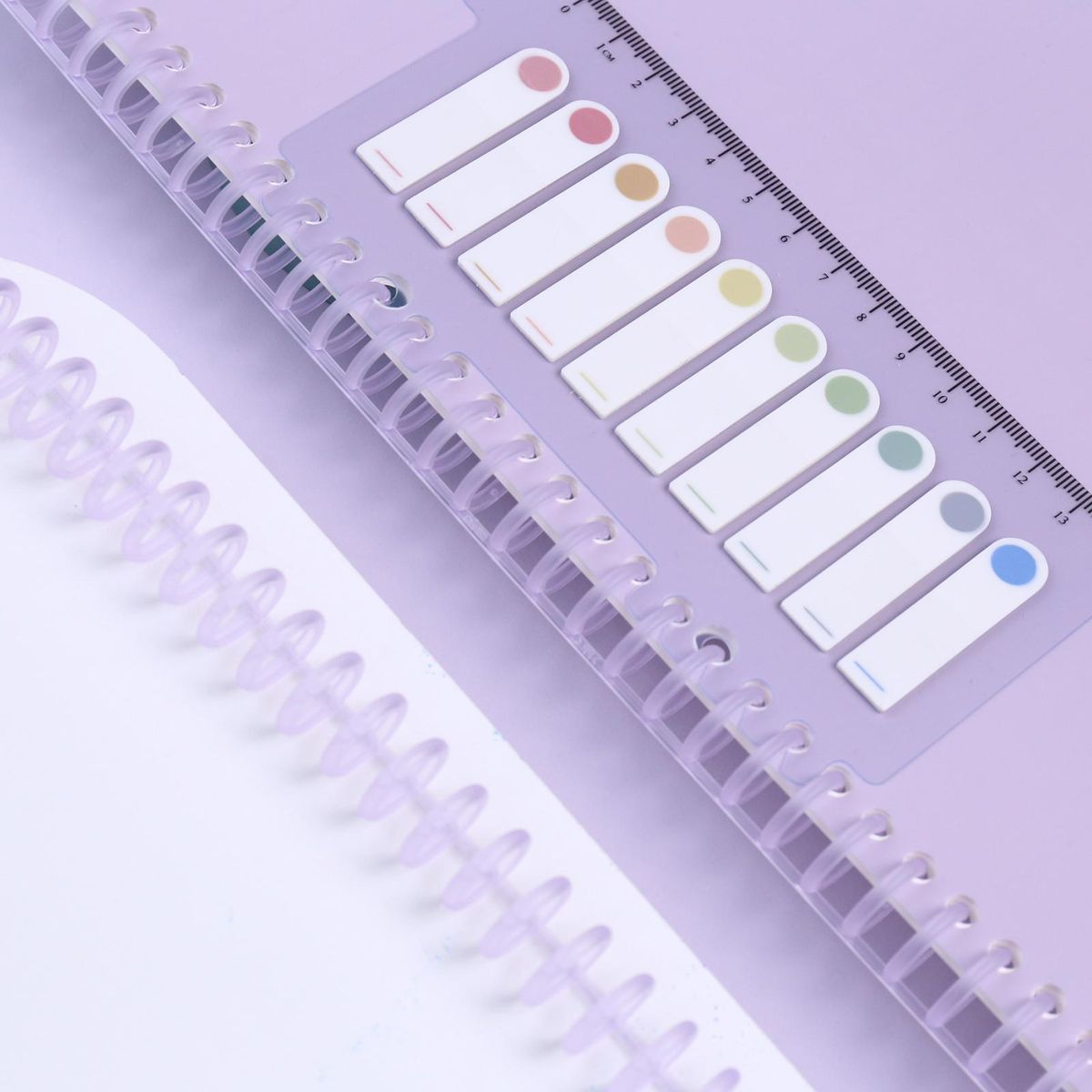 KW-trio 10pcs Plastic 30-Hole Loose Leaf Binders Ring Binding Spines Combs 85 Sheets Capacity for DIY Paper Notebook Album Office School Supplies