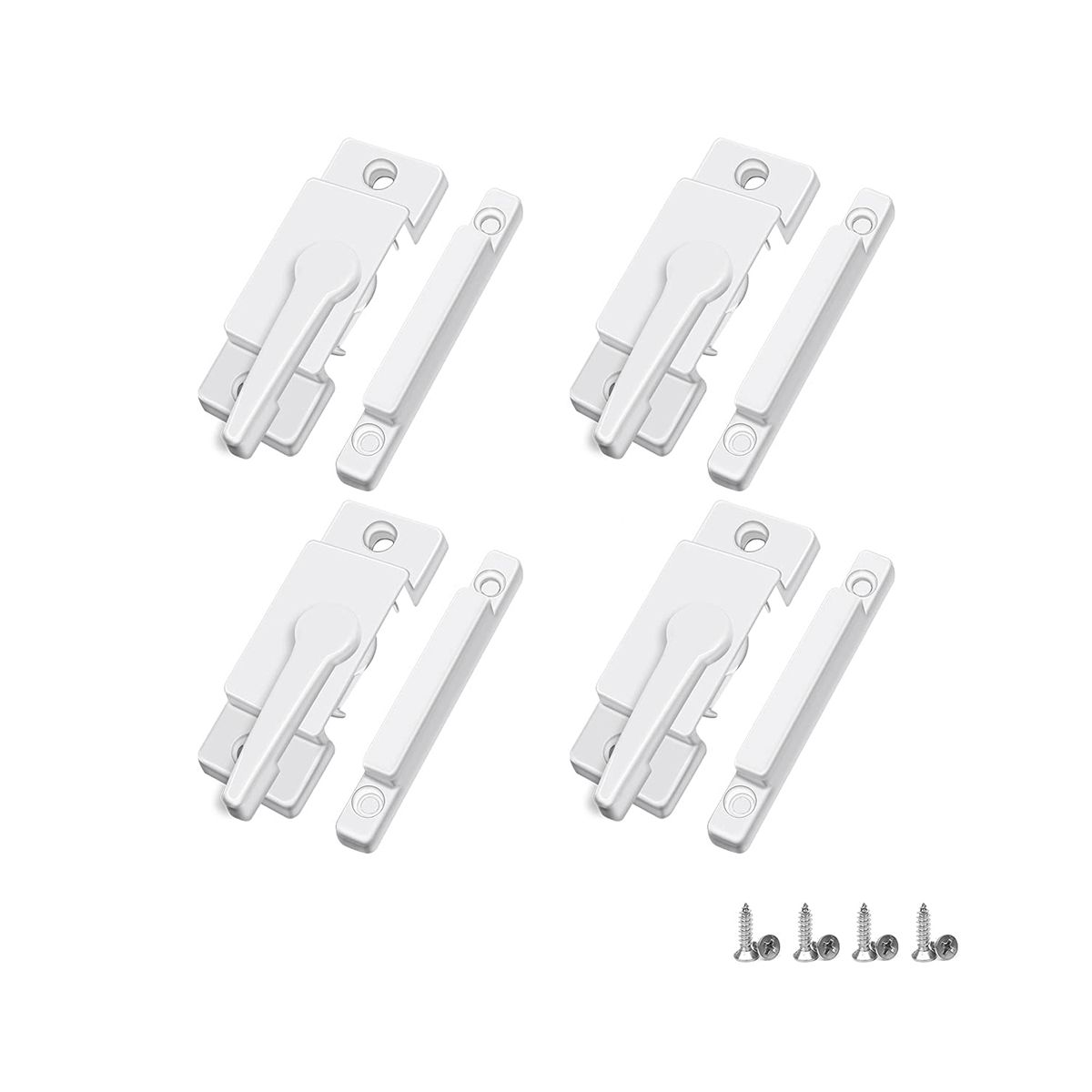 4 Pack Window Sash Locks, Window Latches Replacement Sash