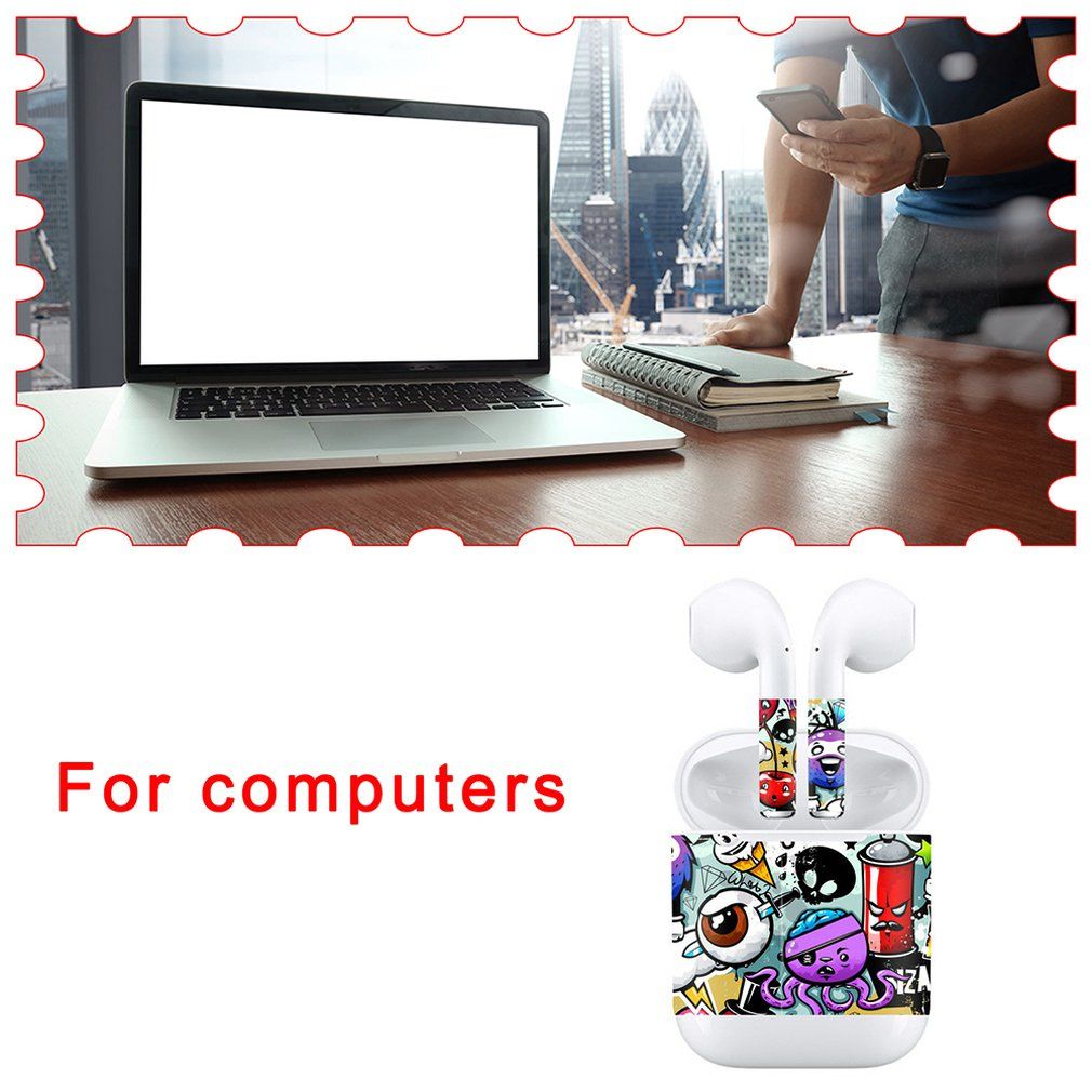 Cute Stickers Dedicated Stickers For  Headset Various Styles Fashion Suitable For I9 Series DIY-colorful-Q3-H0281