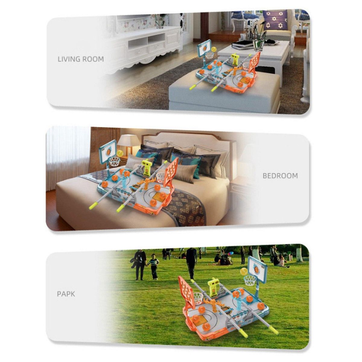 Desktop Interactive Basketball Table VS Toy Parent-Child Interaction Decompression Rivalry Game Machine Orange