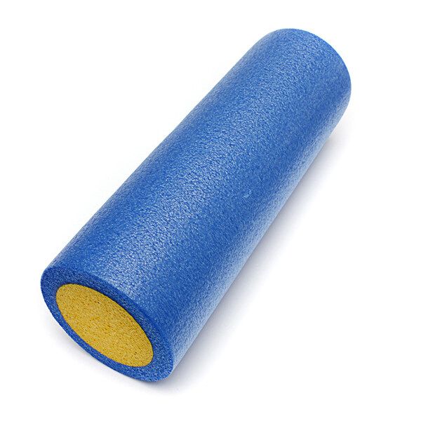 Yoga Foam Roller Pilate Massage Exercise Fitness Home Gym Smooth Surface 45cm Blue