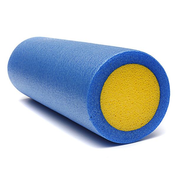 Yoga Foam Roller Pilate Massage Exercise Fitness Home Gym Smooth Surface 45cm Blue