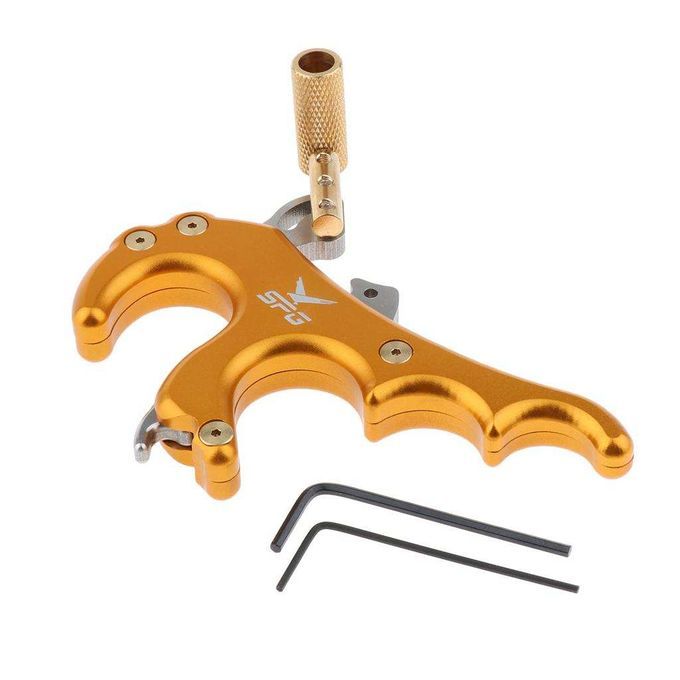 Aluminum Alloy Archery Release  Compound Bows Shooting Tool Gold