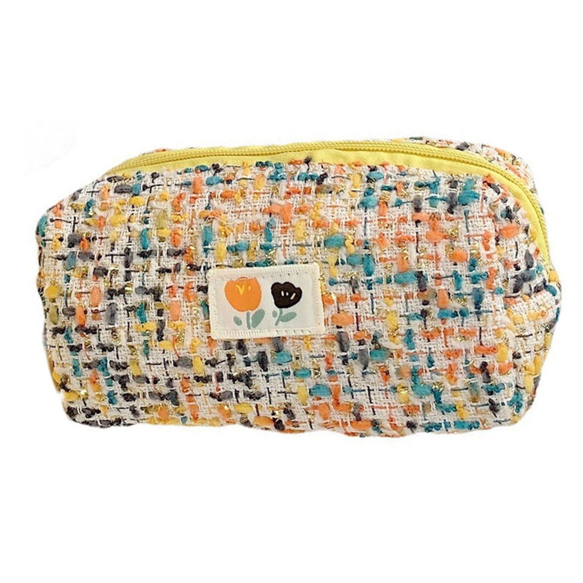 Stationery Pouch Space Saving Pencil Case Yellow