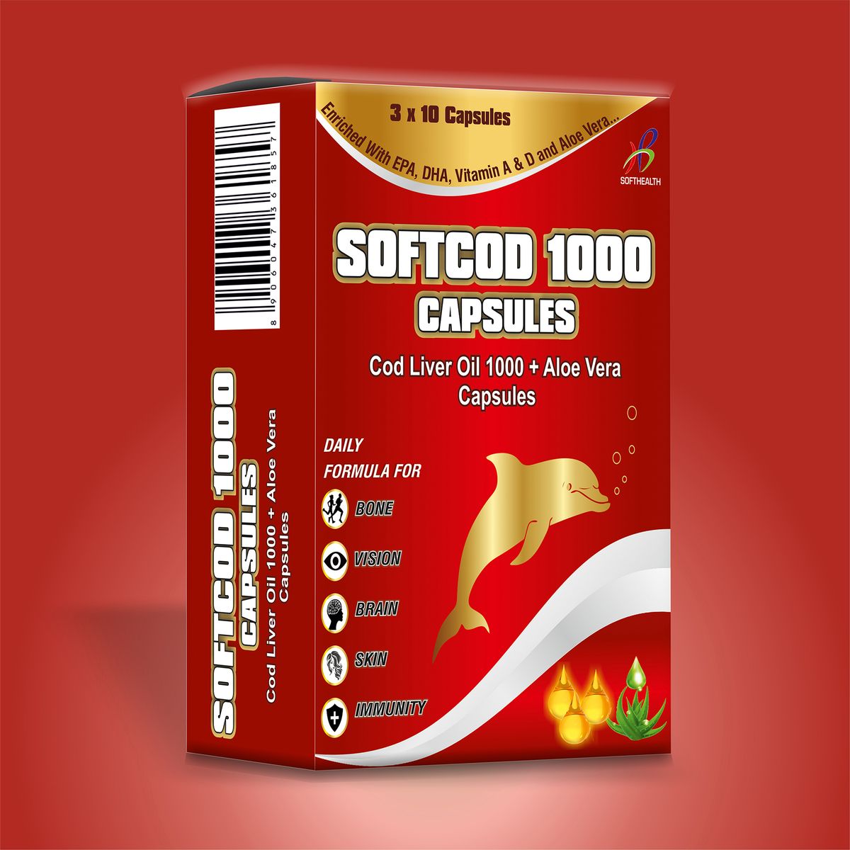 COD LIVER OIL 1000 MG +  ALOE VERA CAPSULES