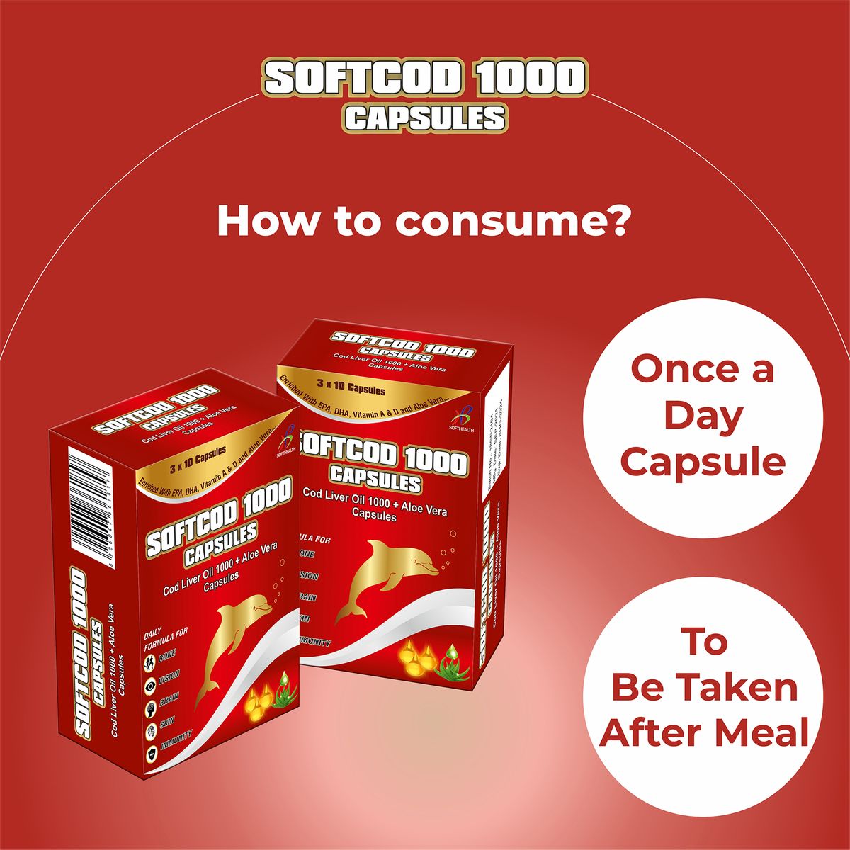 COD LIVER OIL 1000 MG +  ALOE VERA CAPSULES
