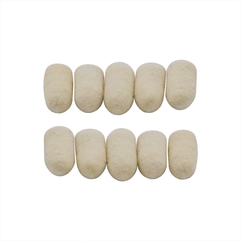 34pcs/set 1/8inch Soft Felt Polishing Buffing Burr