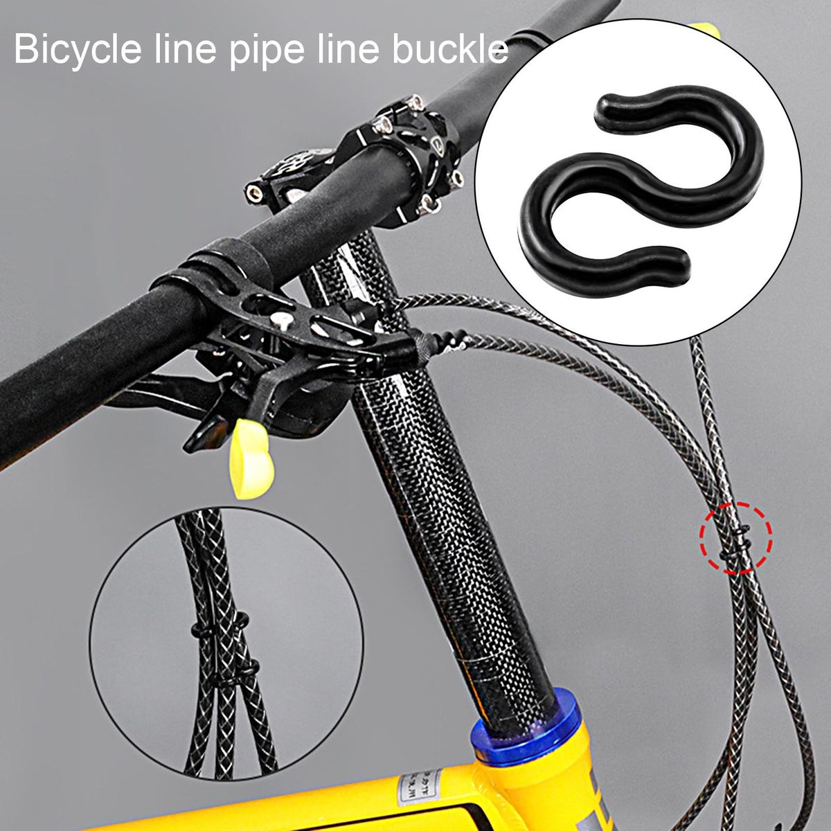 10Pcs Bicycle Line Buckles Smooth Edge Bicycle Cross Line Clips