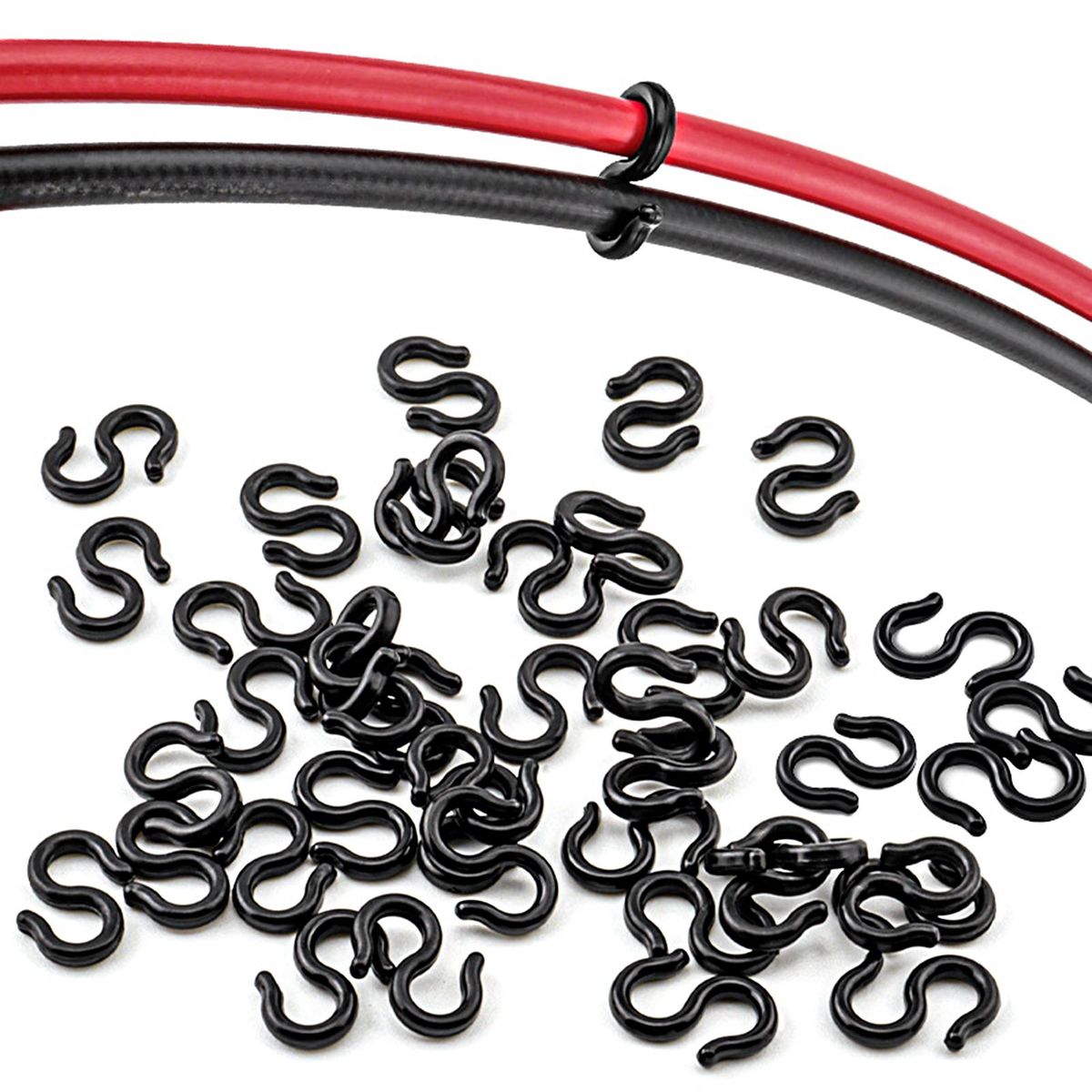10Pcs Bicycle Line Buckles Smooth Edge Bicycle Cross Line Clips