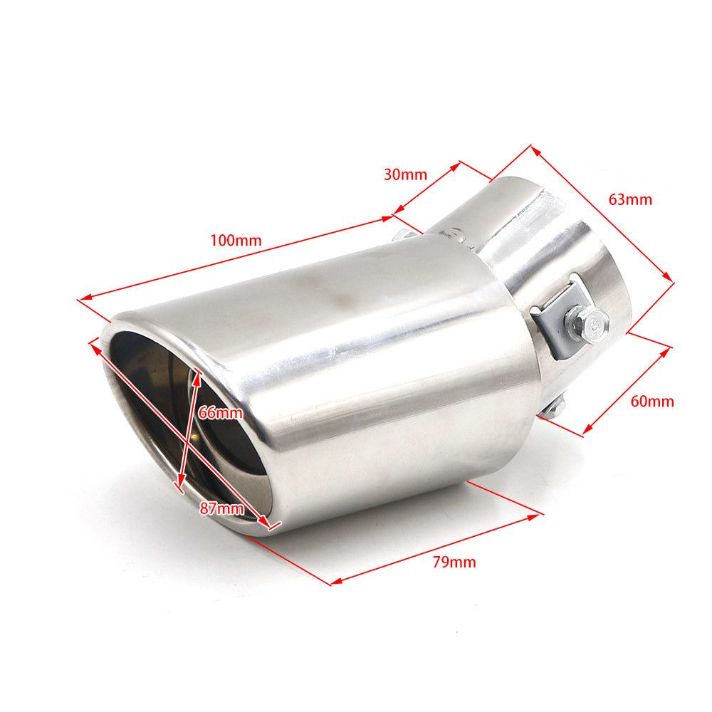 Universal Superior Car Exhaust Muffler Tip Round Stainless