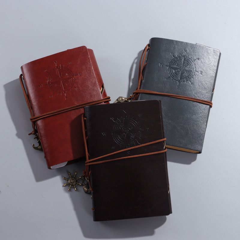 Travel Notepad Retro Pirate Book Loose-leaf Notebook
