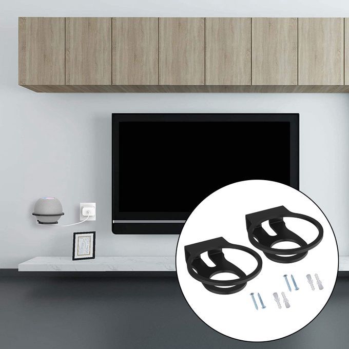Acrylic Office Speaker Wall Mount Stand Holder For Wall Hanging Black
