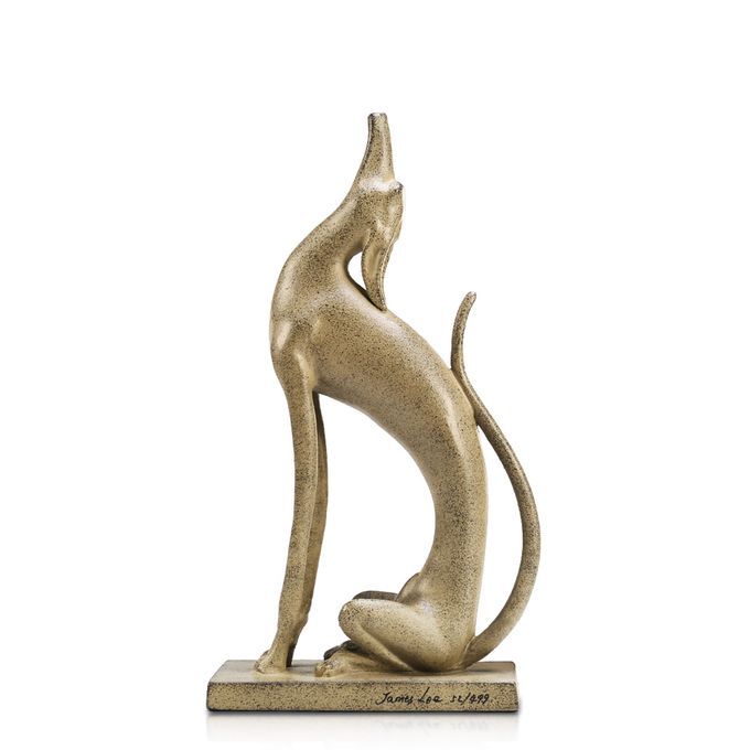 Tomfeel Upturned Dog Statue Aluminum Art Statue Home-