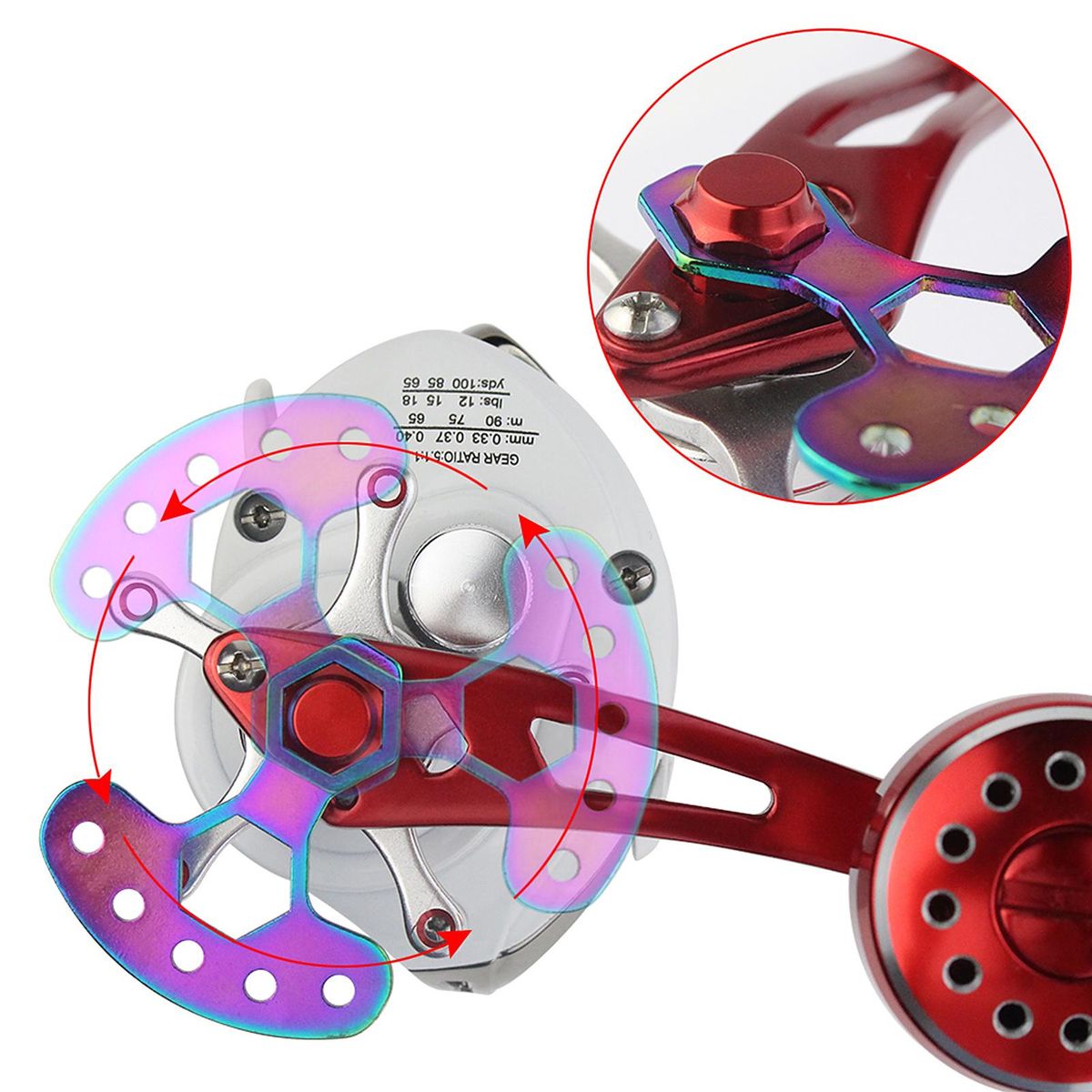 Fishing Reel Wrench Stainless Steel Baitcasting Reel Handle Screw Wrench Portable M7/M8 Nut Remove Tool Fishing Vessel Repair Tool Handle Knob Caps Open Tool