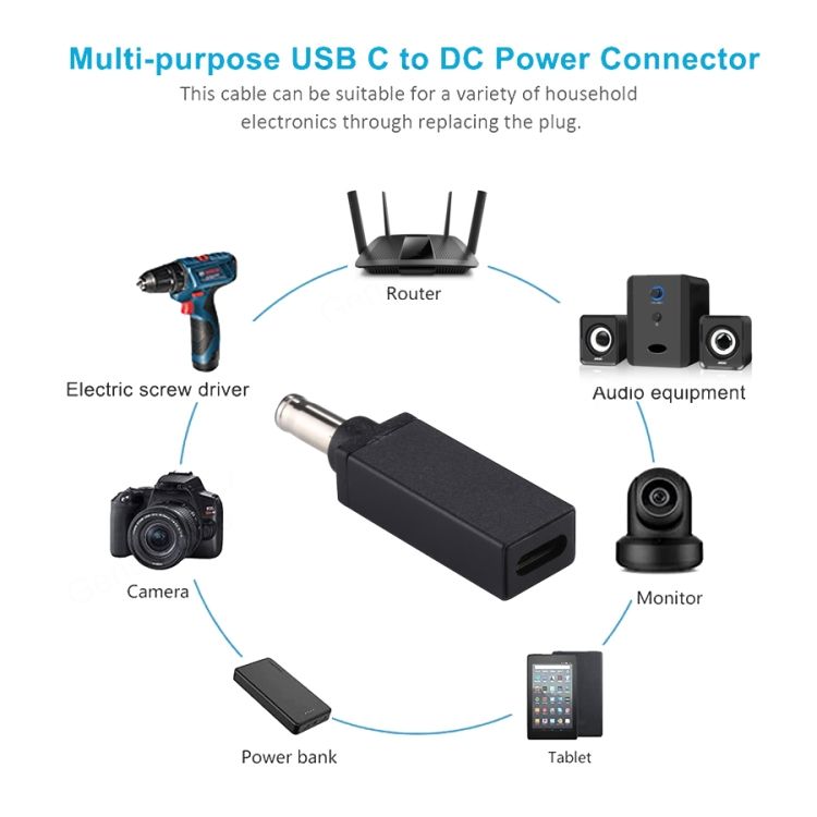 5.5x1.0mm Male Adapter Connector