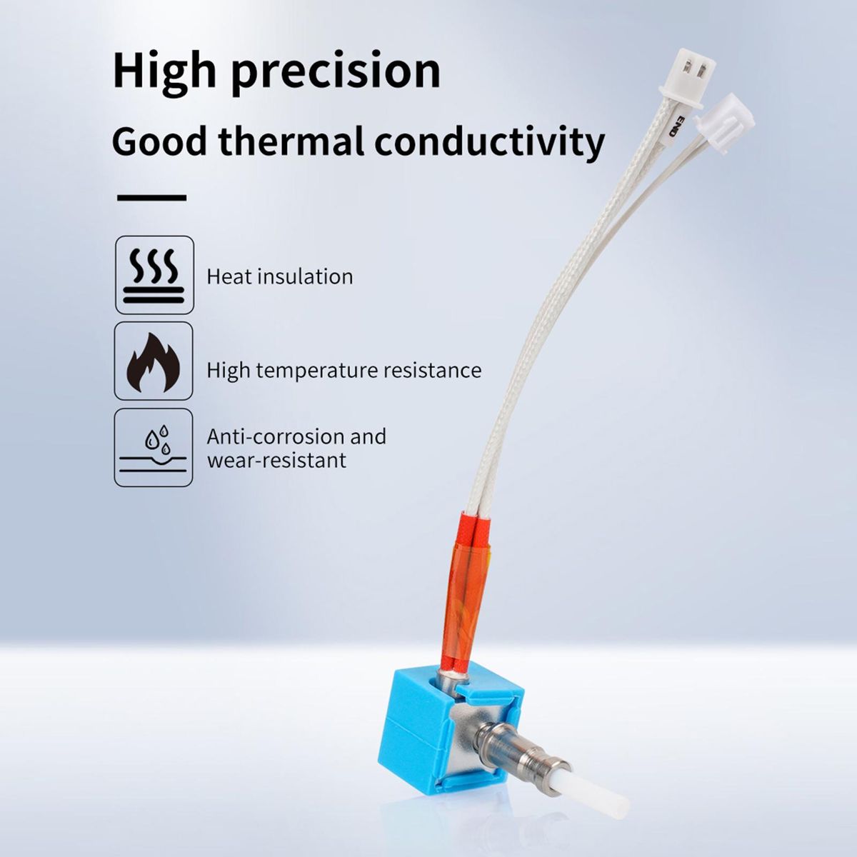 Kobra Hotend 24V40W for 3D Printer Replacement Compatible with Anycubic Kobra 3D Printer with Brass Nozzle and Aluminum Heat Block Head Extruder 0.4mm Nozzle Suitable for 1.75mm Filaments