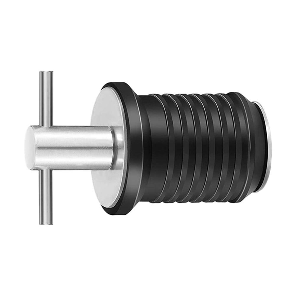 Marine Boat Drain Plug T-Handle Screw Adjustable Rubber
