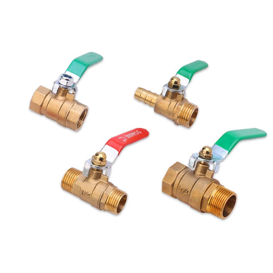 Water Heating Accessories Ball Valve 1/4 3/8 1/8 1/2 3/4