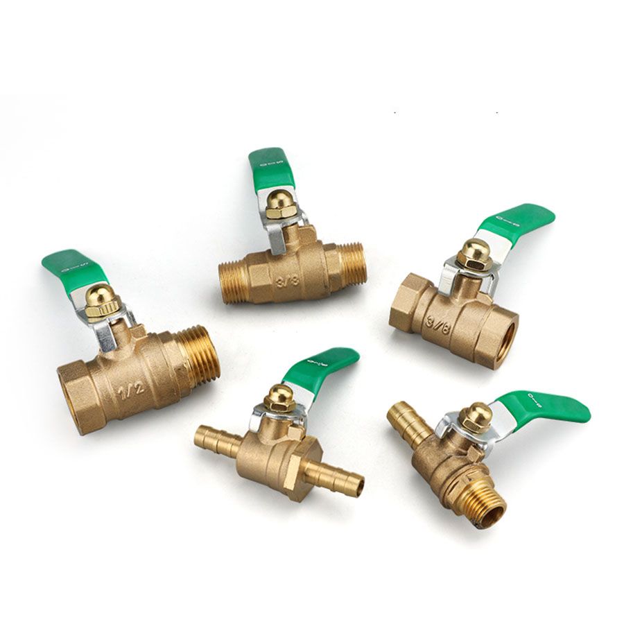 Water Heating Accessories Ball Valve 1/4 3/8 1/8 1/2 3/4