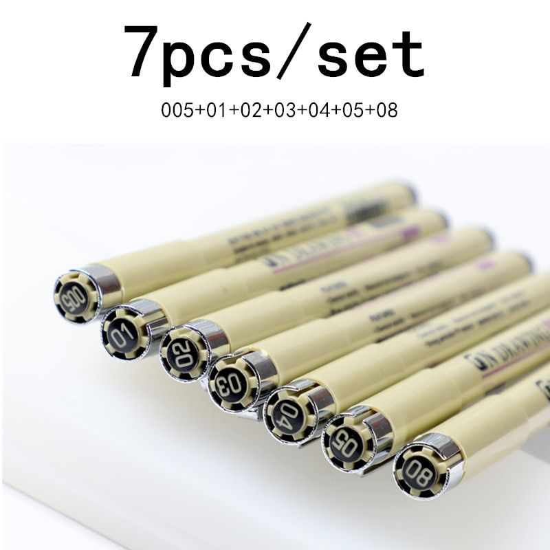 1 Pcs Pigment Liner Pigma Micron Ink Marker Pen 0.05 0.1