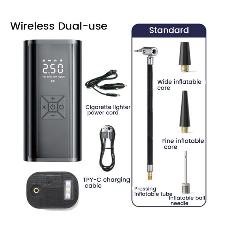 Portable Car Air Pump Tyre Inflator Smart Inflator Electric Inflator Pump A