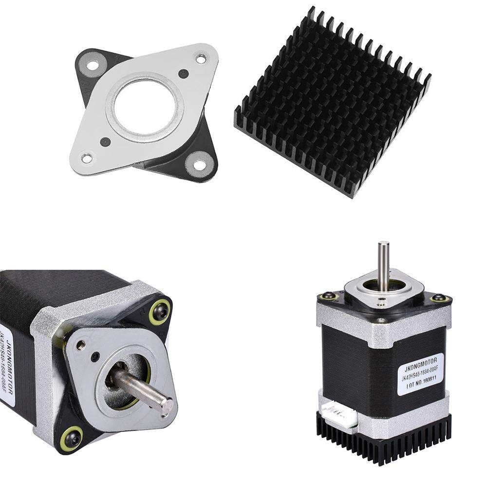 NEMA 17 Damper Meal & Rubber Motor Vibration Dampers Shock Absorber With Heat Sink For 42 Motor