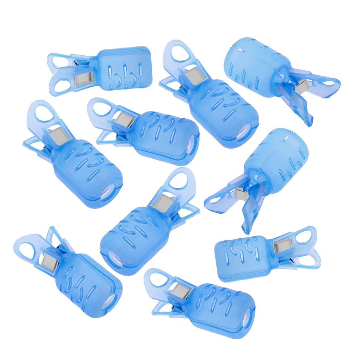 10x Squid Jig Protector 2 Sizes Hook Cover Bonnets Blue S