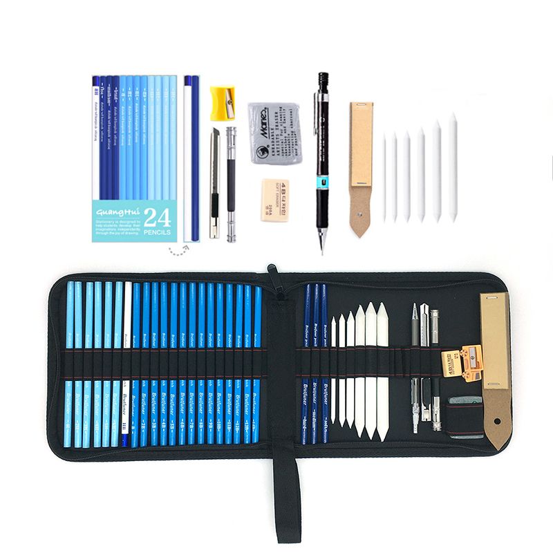 Professional 28/38pcs Sketch Pencil Set Sketching