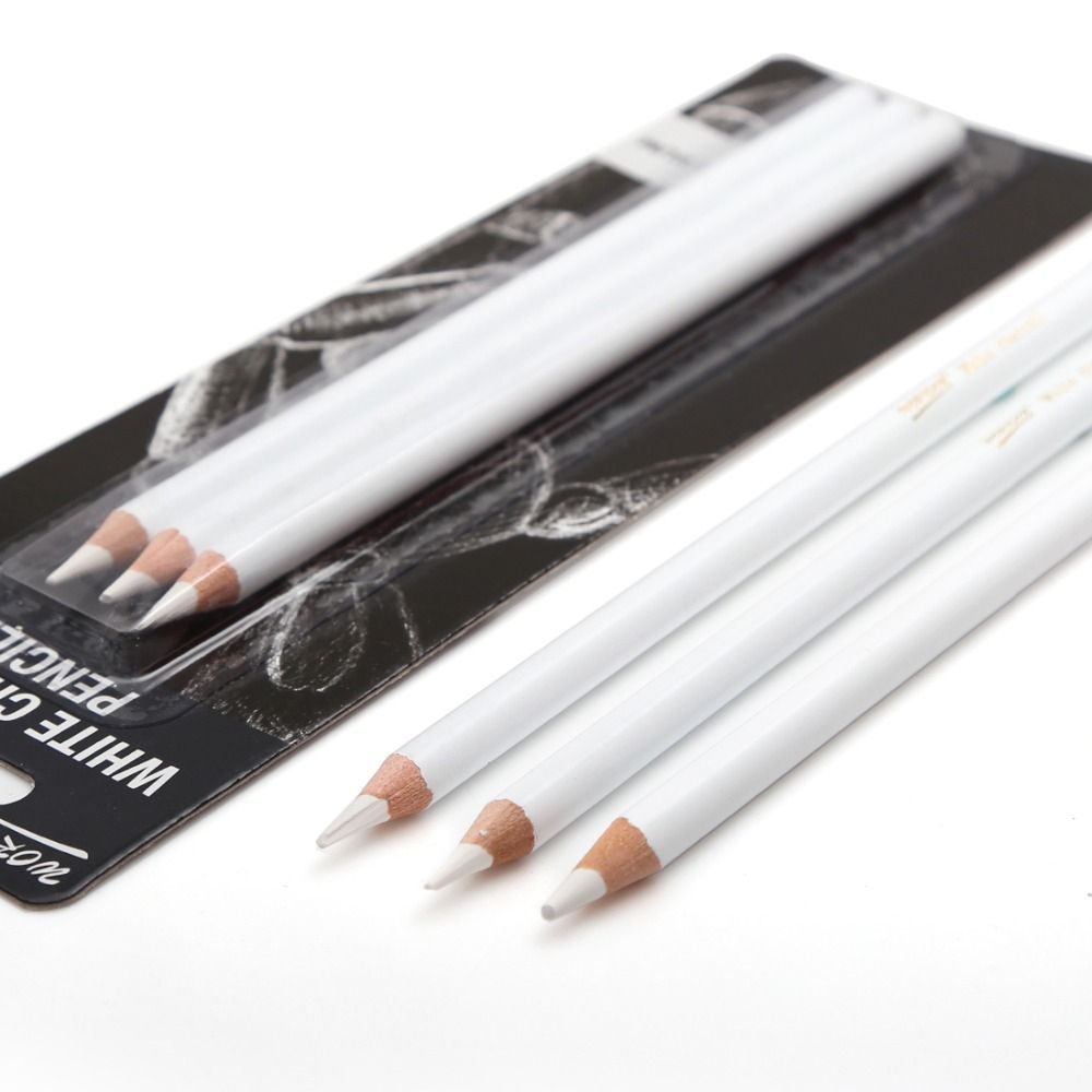 Professional 3pcs White Sketch Charcoal Pencils St