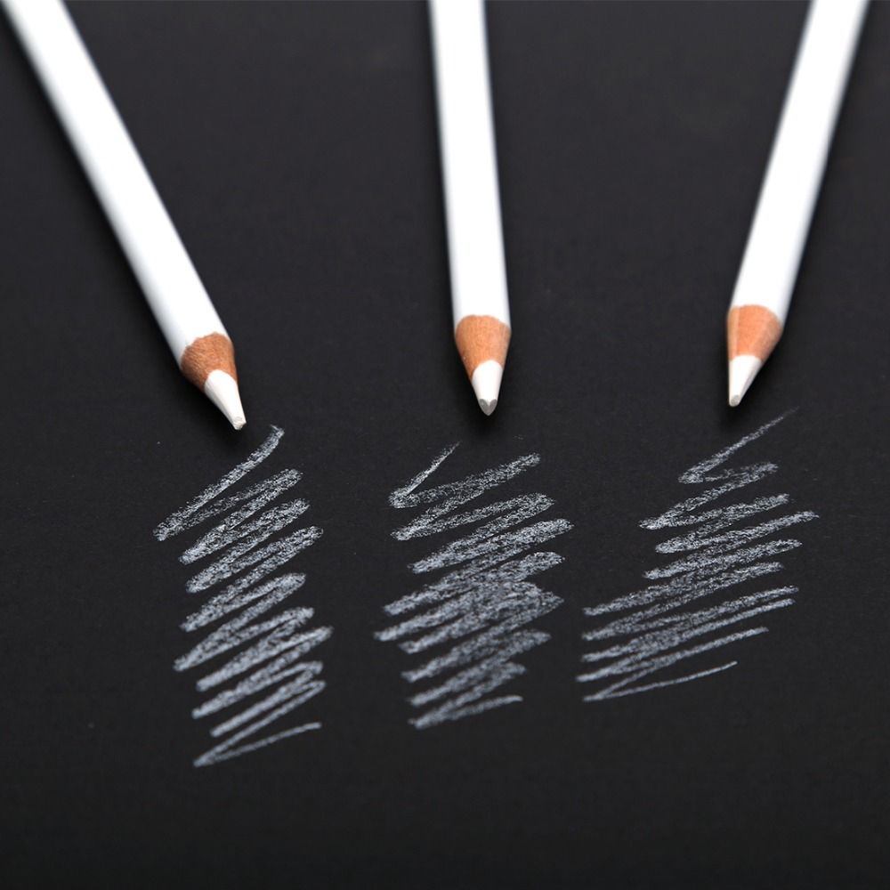 Professional 3pcs White Sketch Charcoal Pencils St