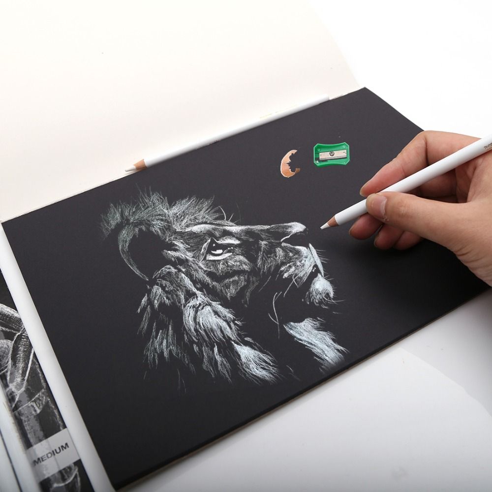 Professional 3pcs White Sketch Charcoal Pencils St