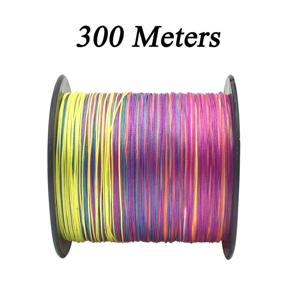 Lure Line Weaving Net 100M 300M 500M 1000M 9 Strands Multicolor PE Braided Wire Multi