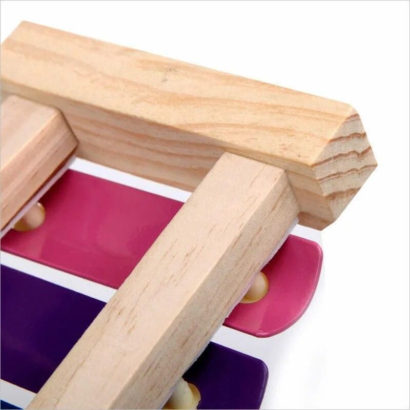 Wooden 8 Tones Multicolor Xylophone Wood Musical Instrument Toys For Baby Kids Wood Musical Instrument Toys Accessories DIN889