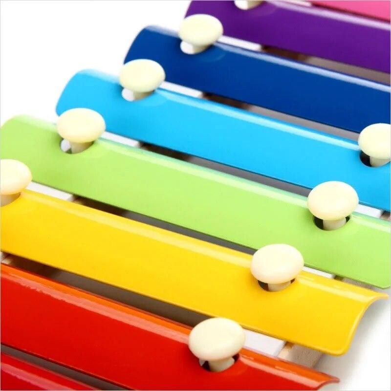 Wooden 8 Tones Multicolor Xylophone Wood Musical Instrument Toys For Baby Kids Wood Musical Instrument Toys Accessories DIN889
