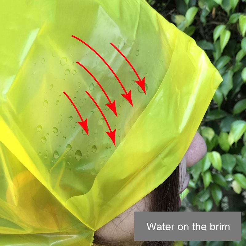100 PCS Disposable Windproof Dustproof Environmental Protection Multifunctional Raincoat