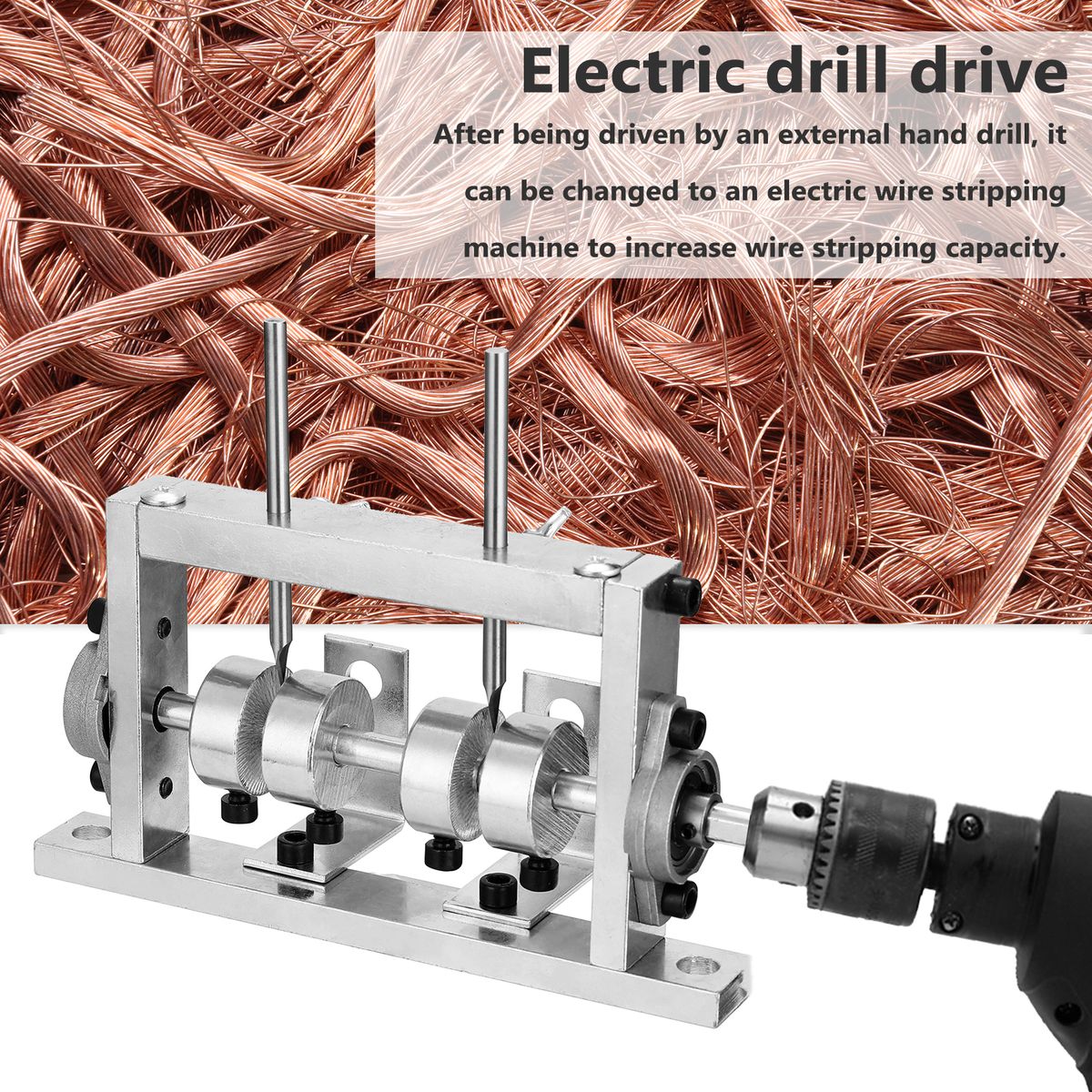 Manual Electric Drill Dual-purpose Cable Stripper Stripper