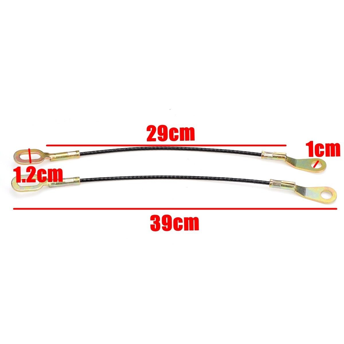 Pair Tailgate Wire Cable Strap For Mazda BT-50 For Ford Ranger