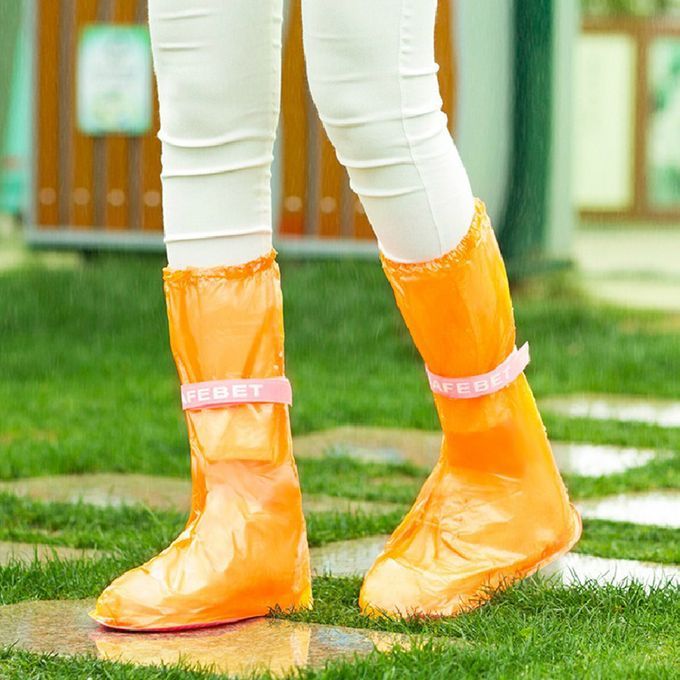 1 Pair Outdoor Waterproof Non-slip Overshoes-Transparent