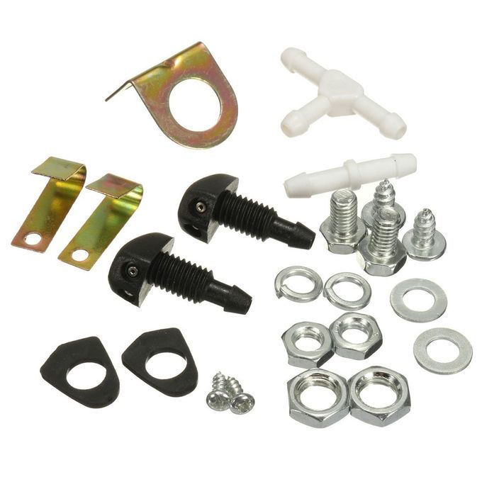 Universal Car Washer Tank Pump Bottle Kit 12V 1.8L Windshield Wiper Systems Reservoir