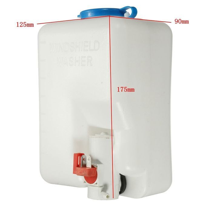 Universal Car Washer Tank Pump Bottle Kit 12V 1.8L Windshield Wiper Systems Reservoir