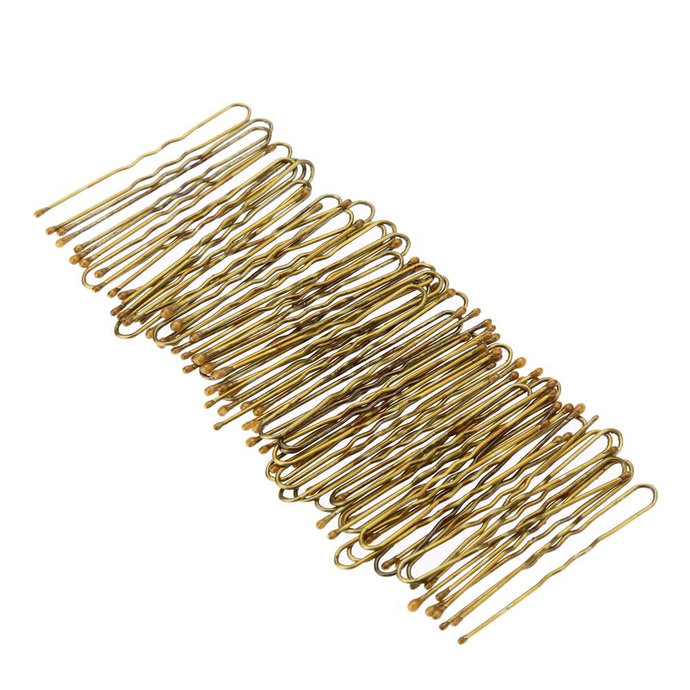 300Pcs Golden Bobby Pins Thin U Shape Hairpins Women Hair