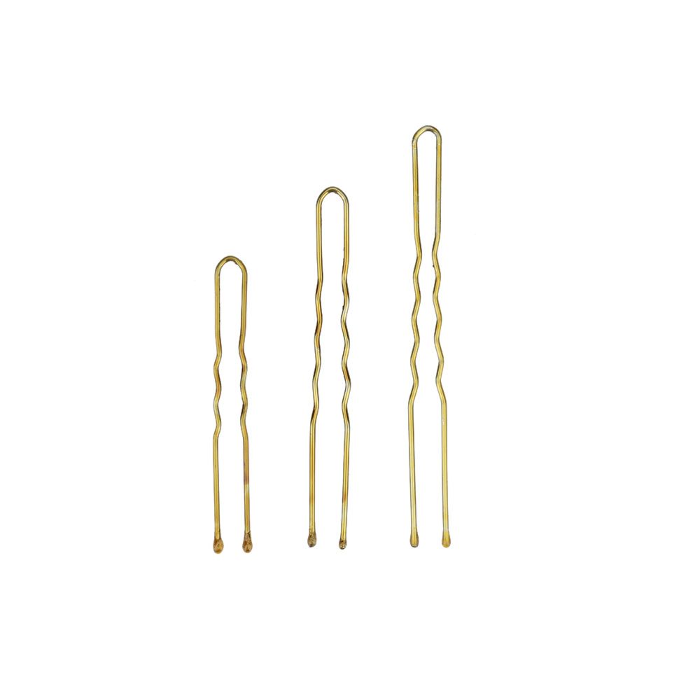 300Pcs Golden Bobby Pins Thin U Shape Hairpins Women Hair