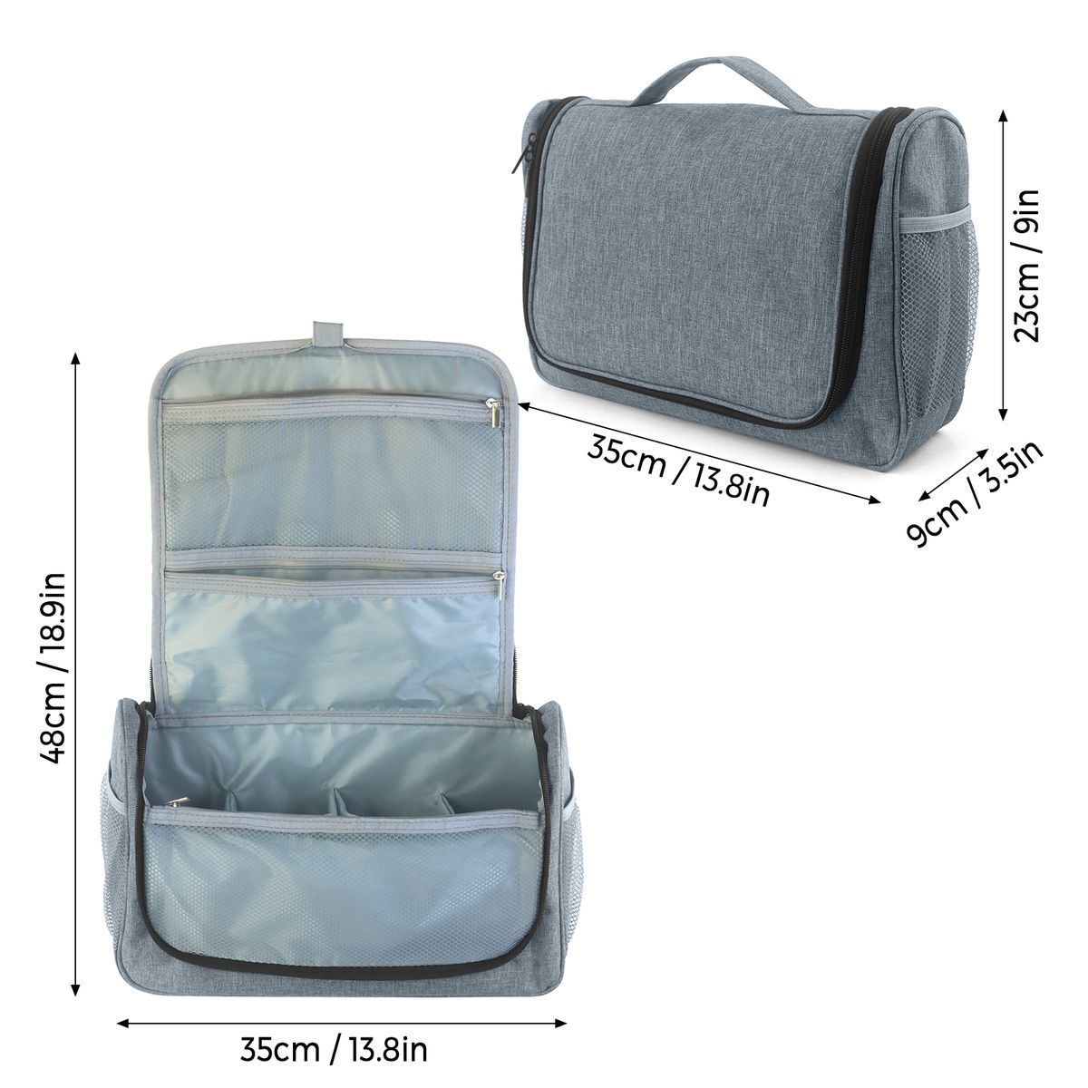 Hanging Travel Toiletry Bag For Women And Men Bathroom