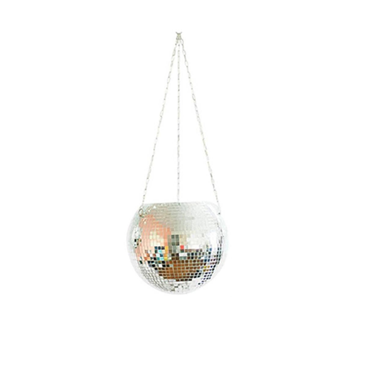 Mirror Garden Pots Planters Disco Ball Outdoor Flower Pots