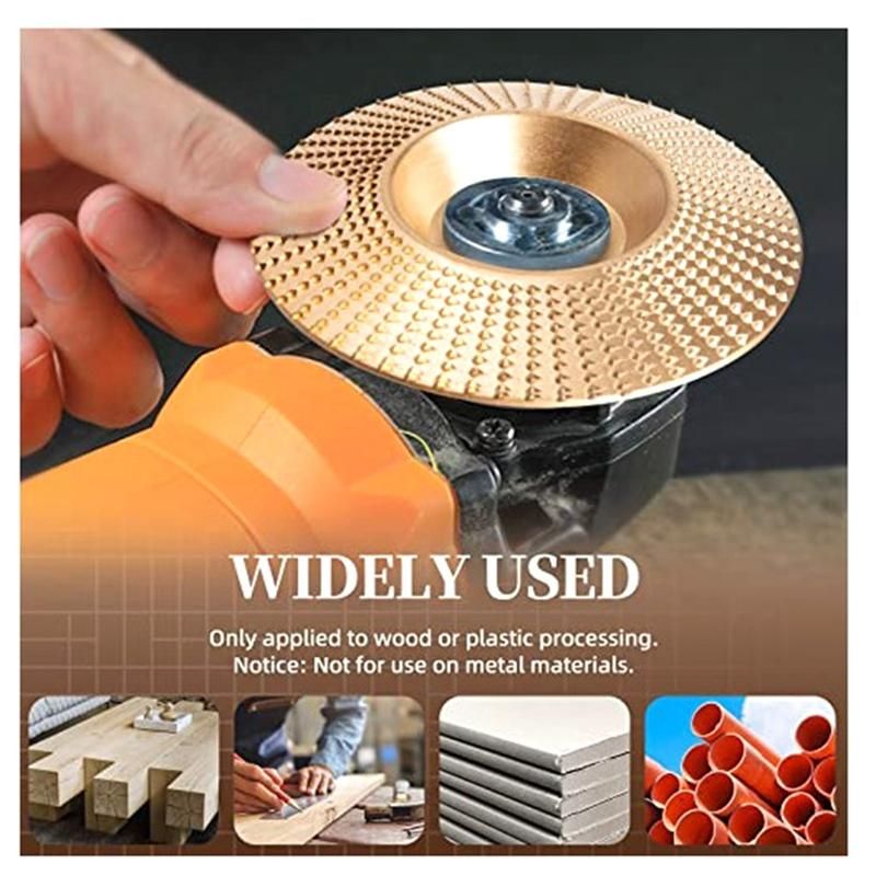 5PCS Wood Carving Disc Set & Universal Grinder Wrench Wood