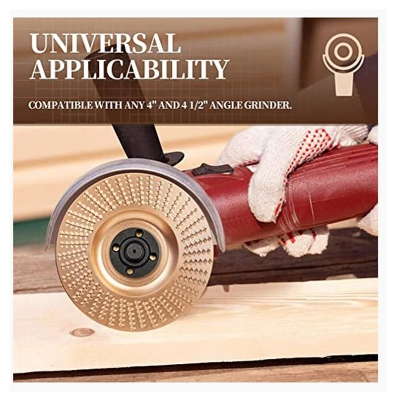 5PCS Wood Carving Disc Set & Universal Grinder Wrench Wood