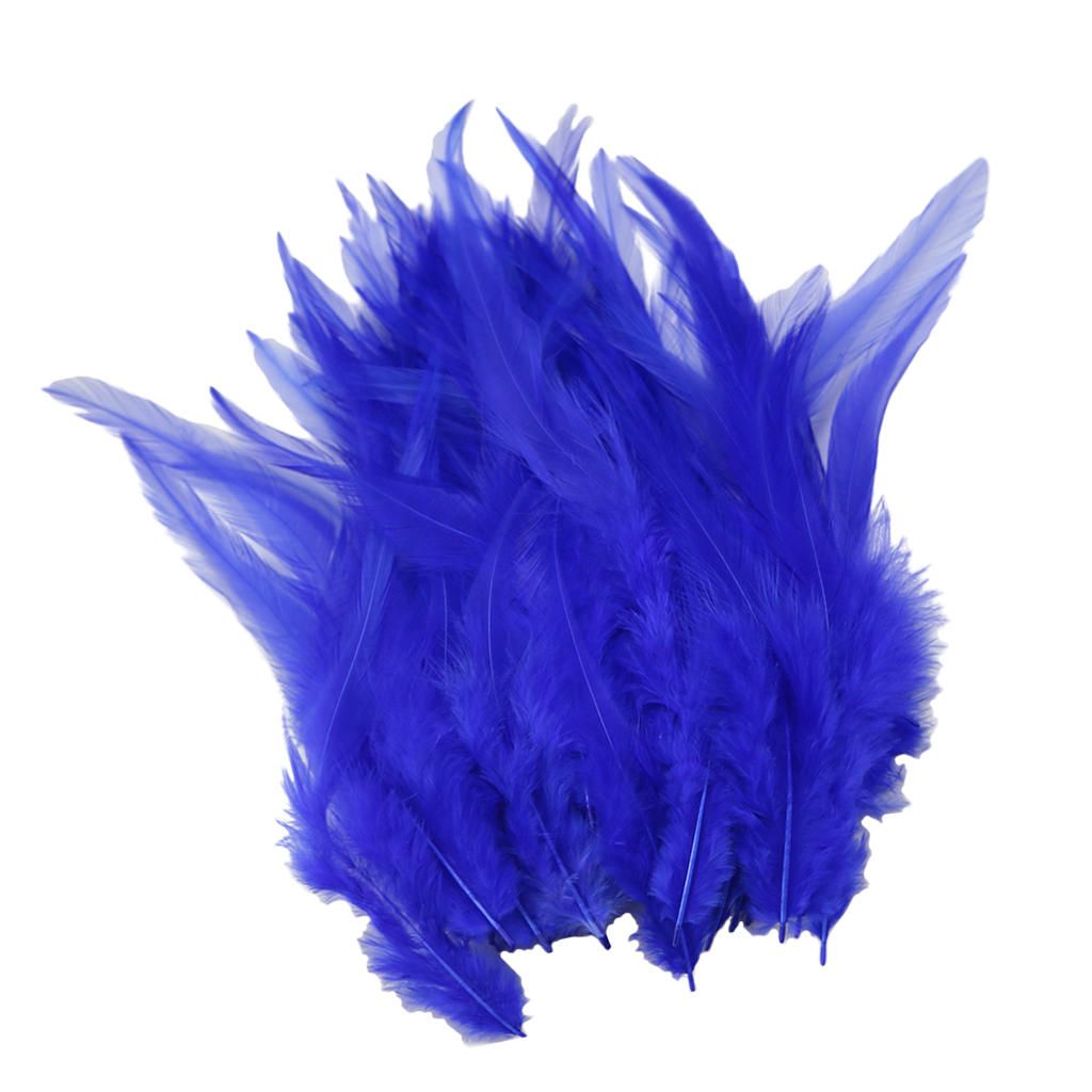50Pcs   Feathers For Wedding Millinery  Blue