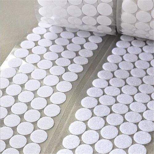1000PCS Round Coins Dots Self Adhesive Coin Hook Loop Stick On Tape Discs Circle # 10mm